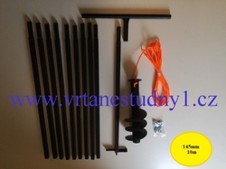 Zemní vrták průměr 145mm ; Délka 10m